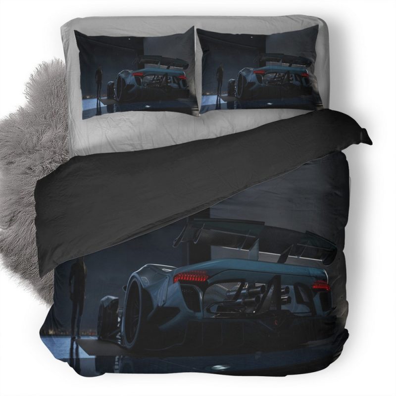 Super Sport Car In Showroom 9A Duvet Cover and Pillowcase Set Bedding Set Super Sport Car In Showroom 9A Duvet Cover and Pillowcase Set Bedding Set