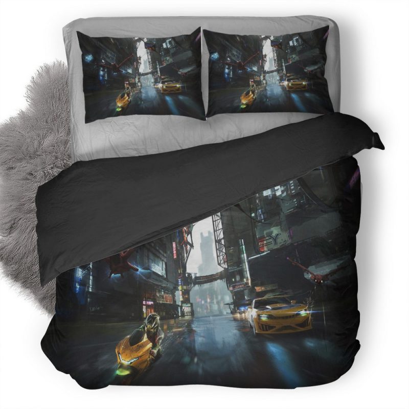 Superbike And Yellow Camaro Gravity Project Ks Duvet Cover and Pillowcase Set Bedding Set Superbike And Yellow Camaro Gravity Project Ks Duvet Cover and Pillowcase Set Bedding Set