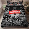 Supreme And Mickey Mouse Full Print Duvet Cover Bedding Set