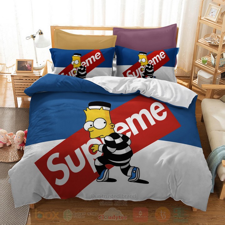 Supreme Bart Simpson Inspired Bedding Set Supreme Bart Simpson Inspired Bedding Set