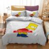 Supreme Bart Simpson White Inspired Bedding Set