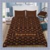 Supreme Louis Vuitton Brown Bedding Set- Limited Edition