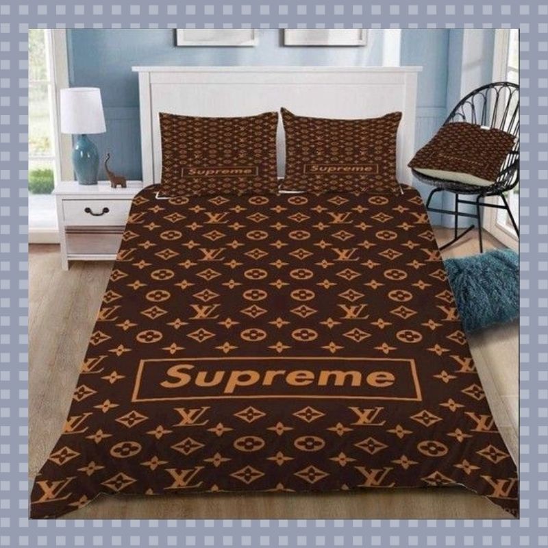 Supreme Louis Vuitton Brown Bedding Set- Limited Edition Supreme Louis Vuitton Brown Bedding Set- Limited Edition