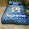 Supreme Louis Vuitton Dog Blue Duvet Cover Bedding Sets