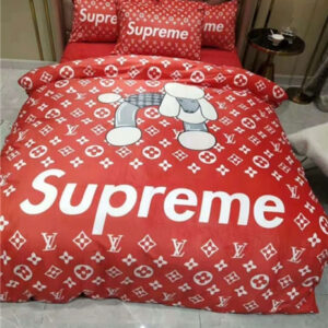 Supreme Louis Vuitton Dog Duvet Cover Bedding Sets