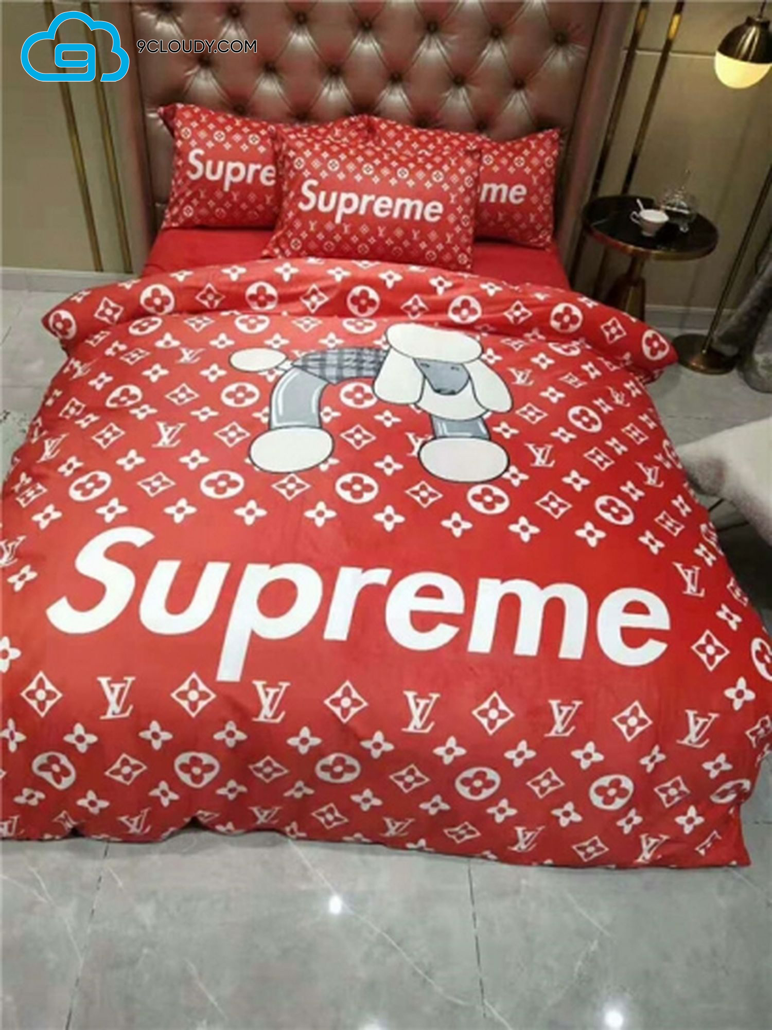 Supreme Louis Vuitton Dog Duvet Cover Bedding Sets Supreme Louis Vuitton Dog Duvet Cover Bedding Sets