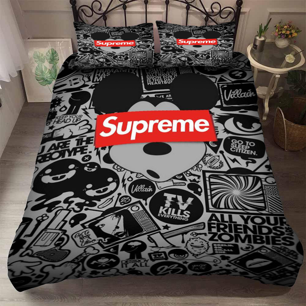 Supreme Symbol And Mickey Mouse Bedding Set Supreme Symbol And Mickey Mouse Bedding Set