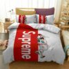 Supreme White Red Bedding Set