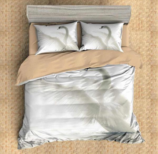 Swan Duvet Cover and Pillowcase Set Bedding Set Swan Duvet Cover and Pillowcase Set Bedding Set