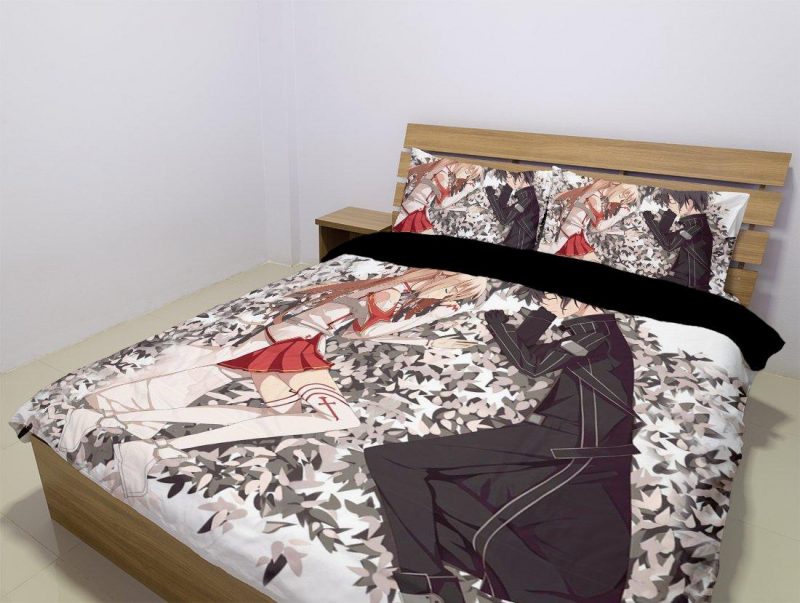 Sword Art Online Duvet Cover and Pillowcase Set Bedding Set 1023 Sword Art Online Duvet Cover and Pillowcase Set Bedding Set 1023