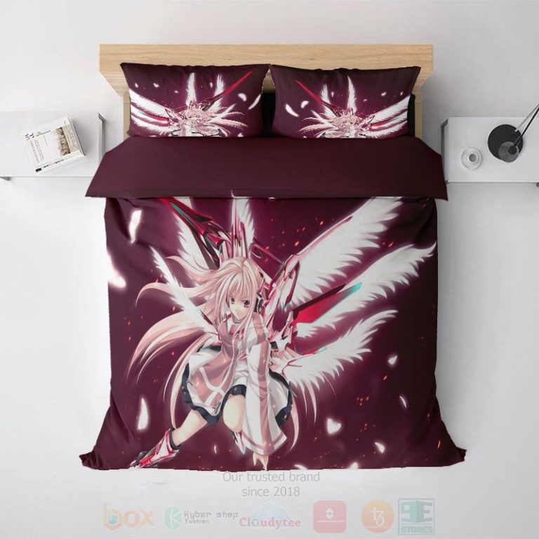 Sword-White-Anime-Girl-Brushed-Bedding-Set-1