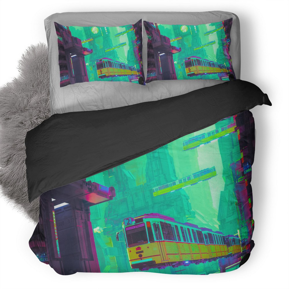 Syd City Qz Duvet Cover and Pillowcase Set Bedding Set Syd City Qz Duvet Cover and Pillowcase Set Bedding Set