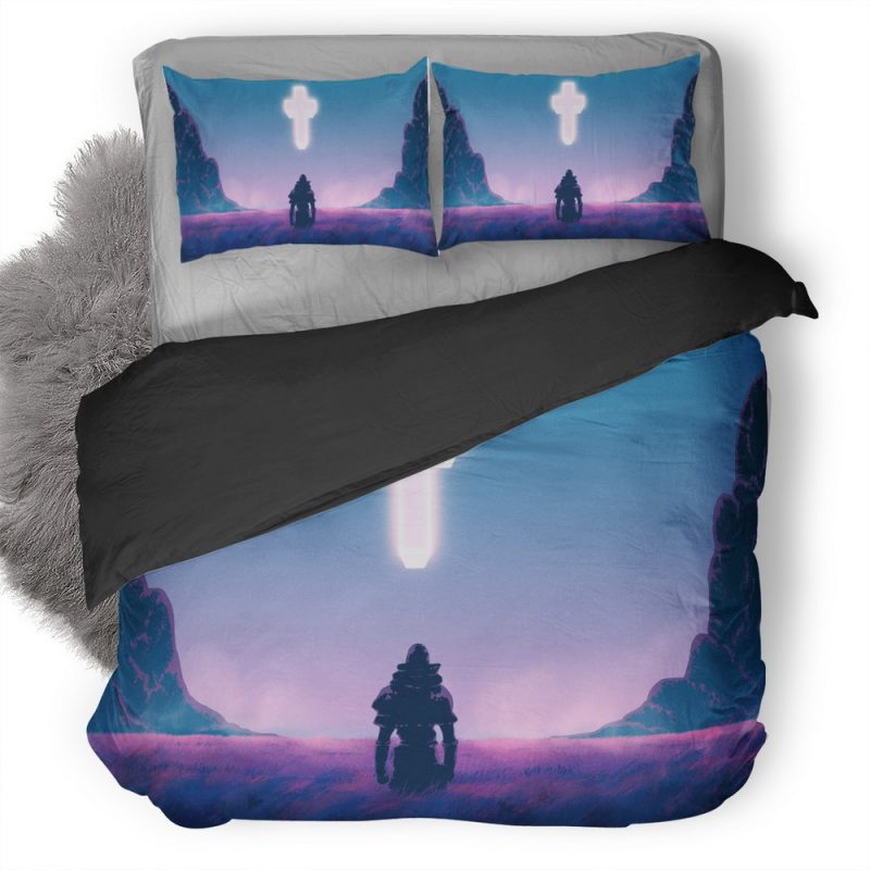 Synthwave Q6 Duvet Cover and Pillowcase Set Bedding Set Synthwave Q6 Duvet Cover and Pillowcase Set Bedding Set