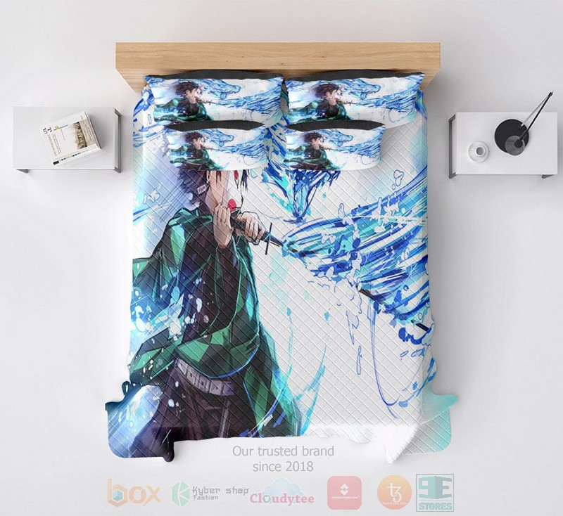 Tanjiro Kamado Empire Home Water Breathing Dragon Demon Slayer Kimetsu No Yaiba Bedding Set Tanjiro Kamado Empire Home Water Breathing Dragon Demon Slayer Kimetsu No Yaiba Bedding Set