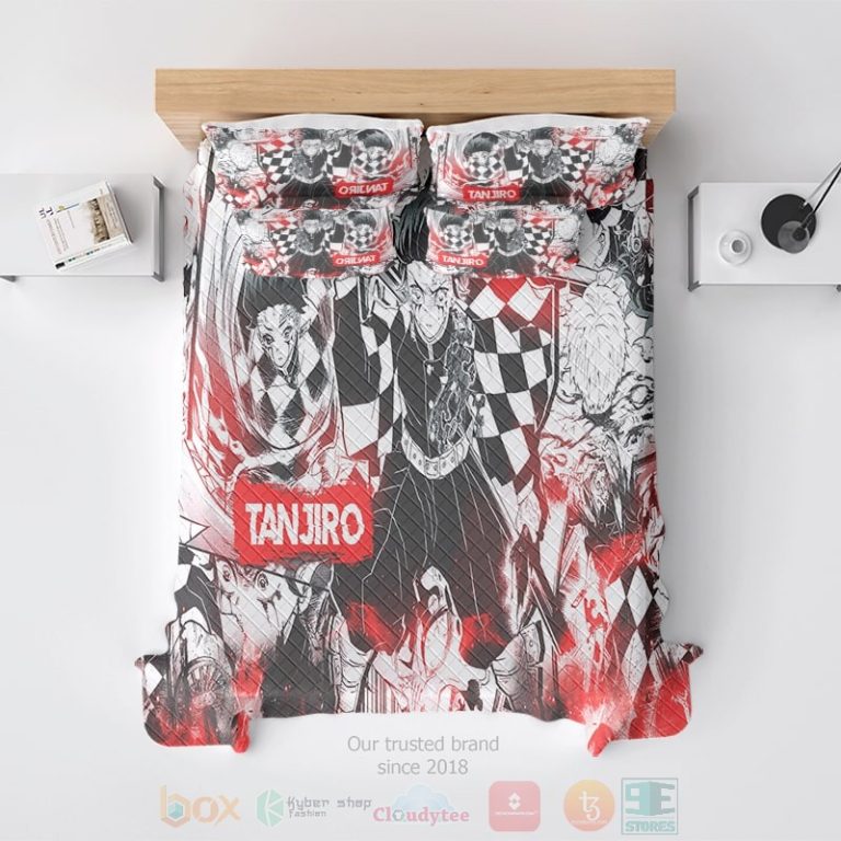 Tanjiro-Manga-Color-Fusion-Look-Demon-Slayer-Kimetsu-No-Yaiba-Bedding-Set-2