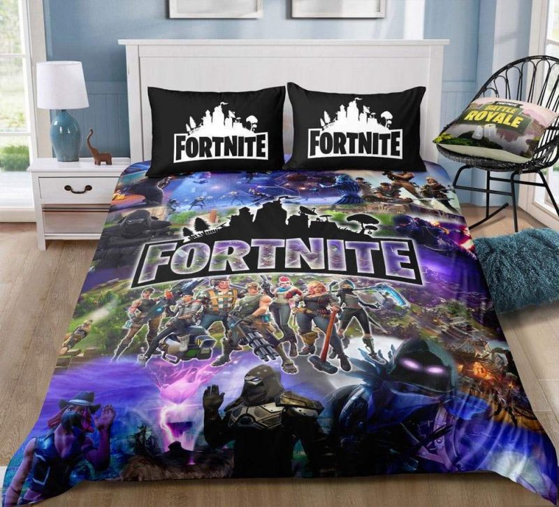 Team 1 Fortnite Gamer Duvet Cover and Pillowcase Set Bedding Set Team 1 Fortnite Gamer Duvet Cover and Pillowcase Set Bedding Set