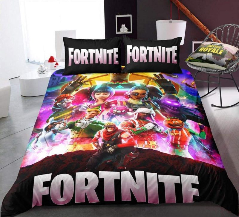 Team 3 Fortnite Gamer Duvet Cover and Pillowcase Set Bedding Set Team 3 Fortnite Gamer Duvet Cover and Pillowcase Set Bedding Set