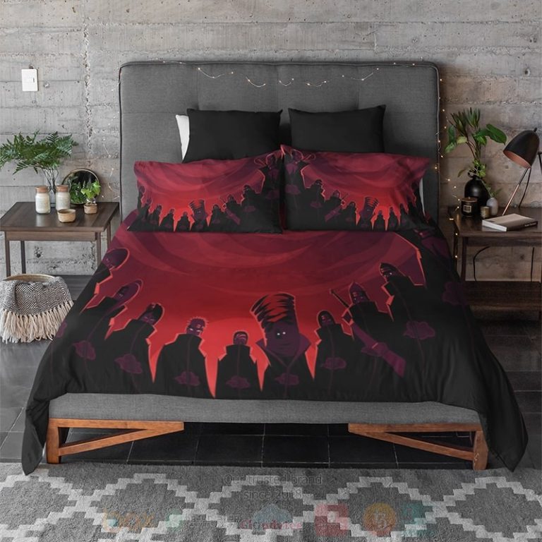 Team-Akatsuki-Fine-Art-Premium-Brushed-Naruto-Printed-Naruto-Bedding-Set-2