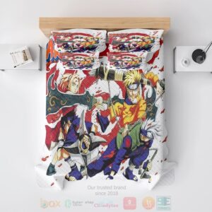 Team Seven Smooth & Silky Modern Pattern Stitched Naruto Bedding Set