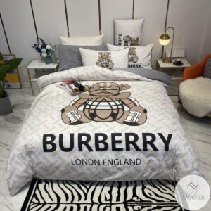 Teddy Burberry London England Bedding Set