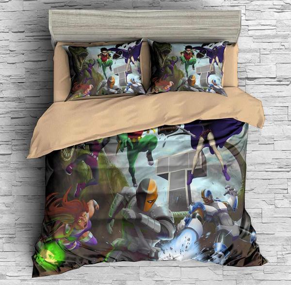 Teen Titans room Duvet Cover and Pillowcase Set Bedding Set Teen Titans room Duvet Cover and Pillowcase Set Bedding Set