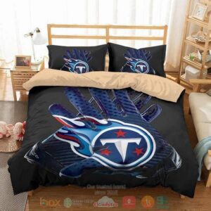 Tennessee Titans Nfl Logo Gloves Bedding Set