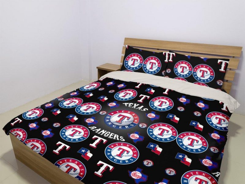 Texas Rangers Duvet Cover and Pillowcase Set Bedding Set 1010 Texas Rangers Duvet Cover and Pillowcase Set Bedding Set 1010