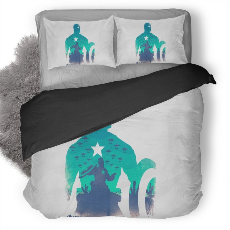 The Avengers Captain America Art Duvet Cover and Pillowcase Set Bedding Set The Avengers Captain America Art Duvet Cover and Pillowcase Set Bedding Set
