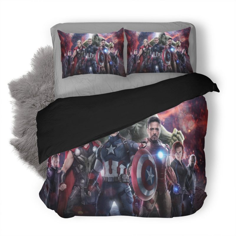 The Avengers Duvet Cover and Pillowcase Set Bedding Set 372 The Avengers Duvet Cover and Pillowcase Set Bedding Set 372