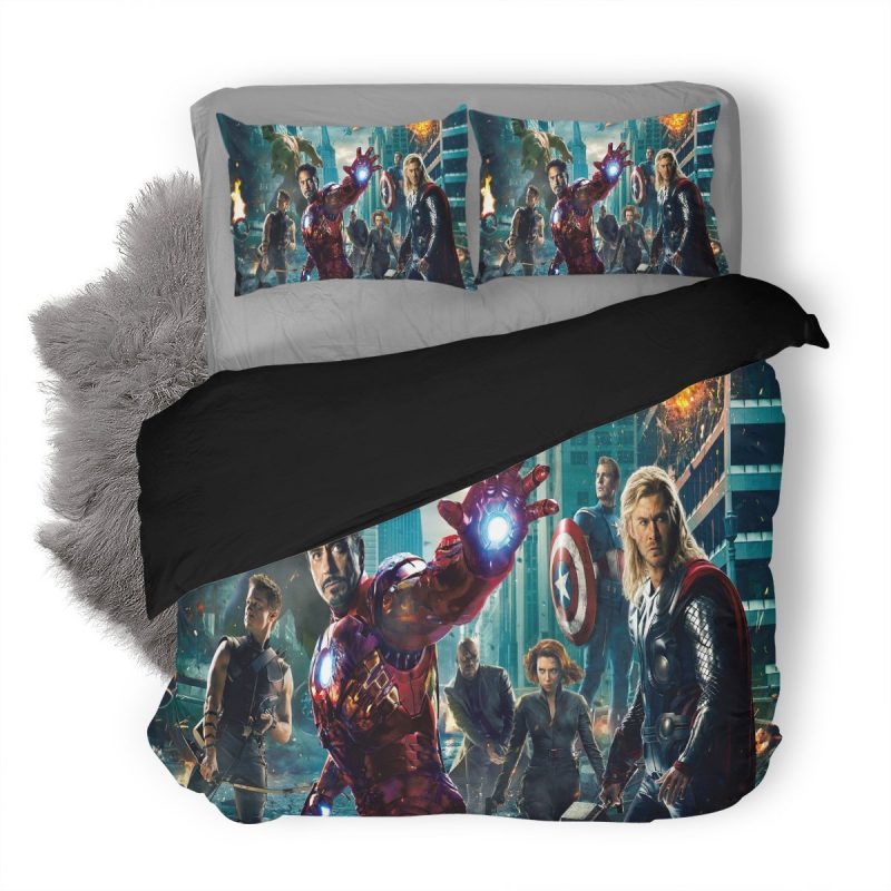 The Avengers Duvet Cover and Pillowcase Set Bedding Set 415 The Avengers Duvet Cover and Pillowcase Set Bedding Set 415