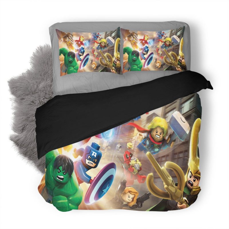 The Avengers Lego Duvet Cover and Pillowcase Set Bedding Set The Avengers Lego Duvet Cover and Pillowcase Set Bedding Set