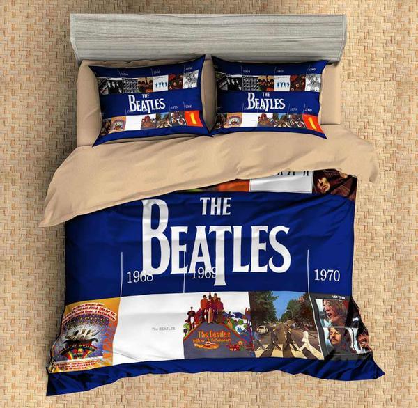 The Beatles Duvet Cover and Pillowcase Set Bedding Set 632 The Beatles Duvet Cover and Pillowcase Set Bedding Set 632