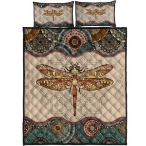 The Dragonfly Vintage Version All Over Print Bedding Set