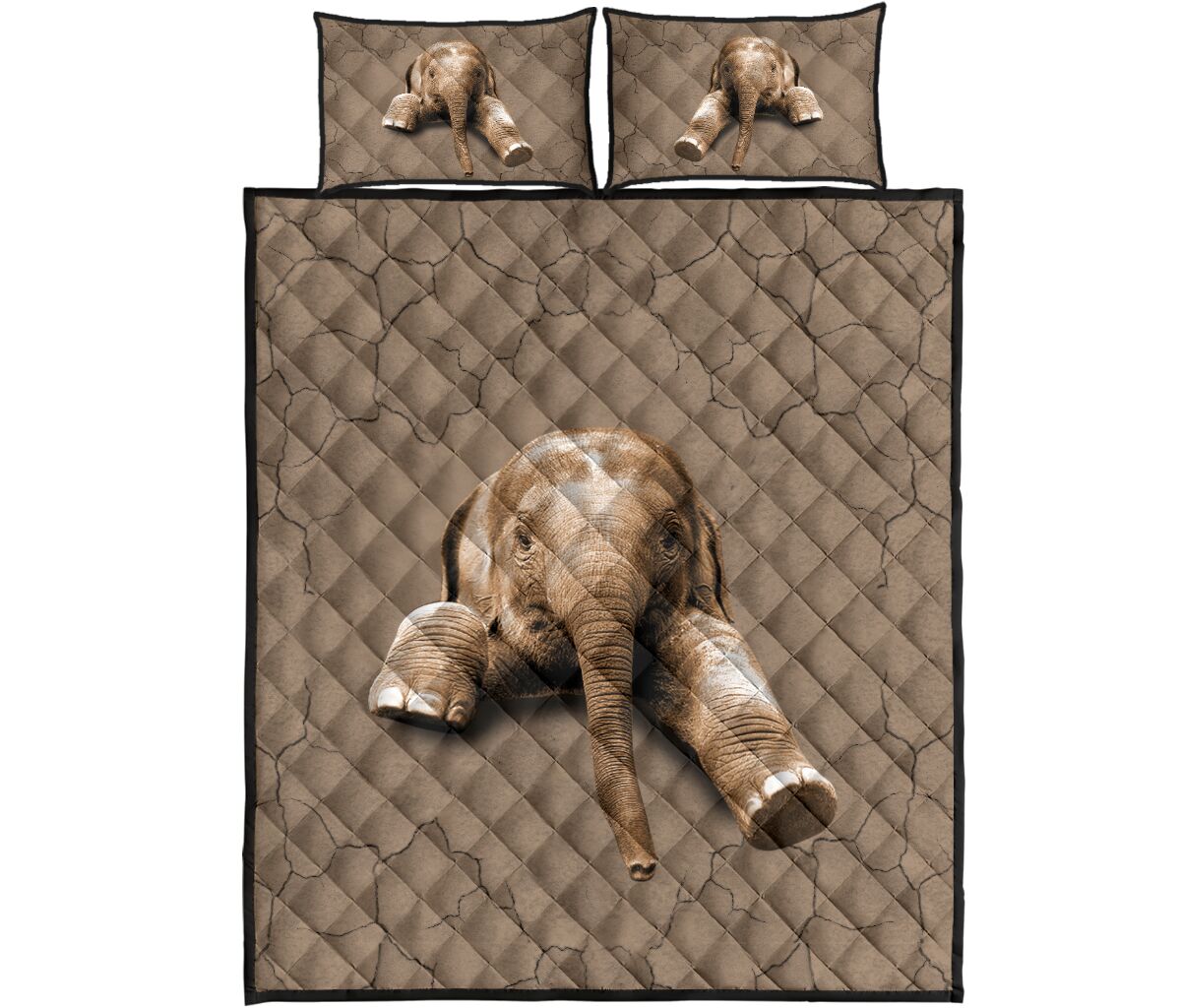 The Elephant In My Bed All Over Print Bedding Set The Elephant In My Bed All Over Print Bedding Set