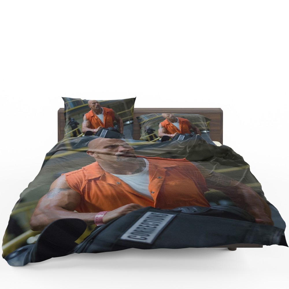 The Fate of The Furious Movie Dwayne Johnson Luke Hobbs Bedding Set The Fate of The Furious Movie Dwayne Johnson Luke Hobbs Bedding Set