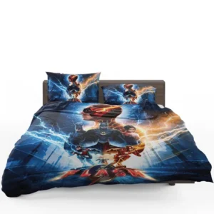 The Flash Poster Speeding into Action Bedding Set