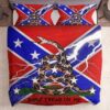 The Gadsden Flag And Confederate Flag Bedding Set