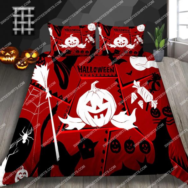 The Happy Halloween Night Full Printing Bedding Set The Happy Halloween Night Full Printing Bedding Set
