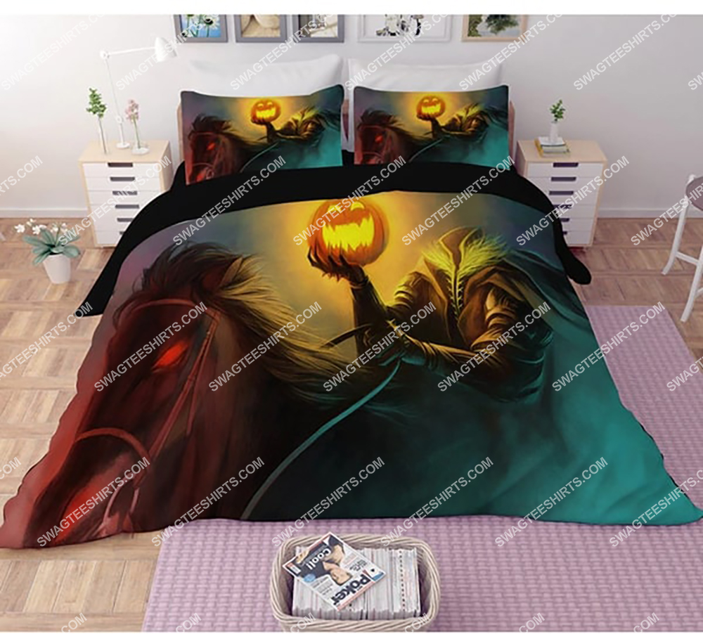 The Headless Horseman And Halloween Night Full Printing Bedding Set The Headless Horseman And Halloween Night Full Printing Bedding Set
