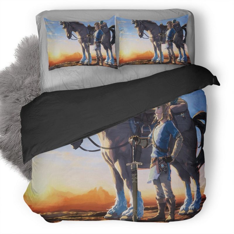 The Legend Of Zelda Artwork Image Duvet Cover and Pillowcase Set Bedding Set The Legend Of Zelda Artwork Image Duvet Cover and Pillowcase Set Bedding Set