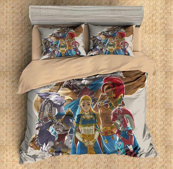 The Legend Of Zelda Breath Of The Wild Duvet Cover and Pillowcase Set Bedding Set 577 The Legend Of Zelda Breath Of The Wild Duvet Cover and Pillowcase Set Bedding Set 577