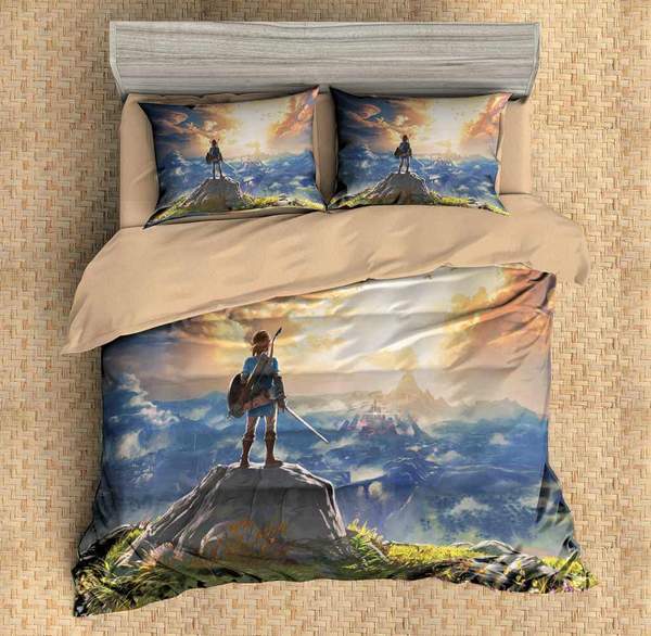 The Legend Of Zelda Breath Of The Wild Duvet Cover and Pillowcase Set Bedding Set 578 The Legend Of Zelda Breath Of The Wild Duvet Cover and Pillowcase Set Bedding Set 578