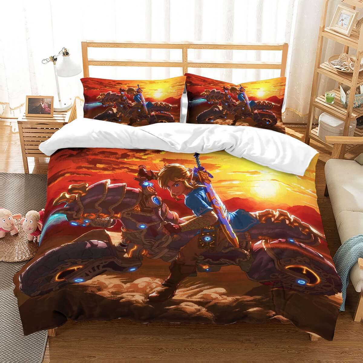 The Legend Of Zelda Breath Of The Wild Duvet Cover and Pillowcase Set Bedding Set 676 The Legend Of Zelda Breath Of The Wild Duvet Cover and Pillowcase Set Bedding Set 676