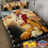 The Lion And Lamb Jesus Eagle Bedding Set