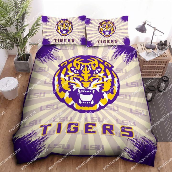 The Lsu Tigers Football Team All Over Print Bedding Set The Lsu Tigers Football Team All Over Print Bedding Set