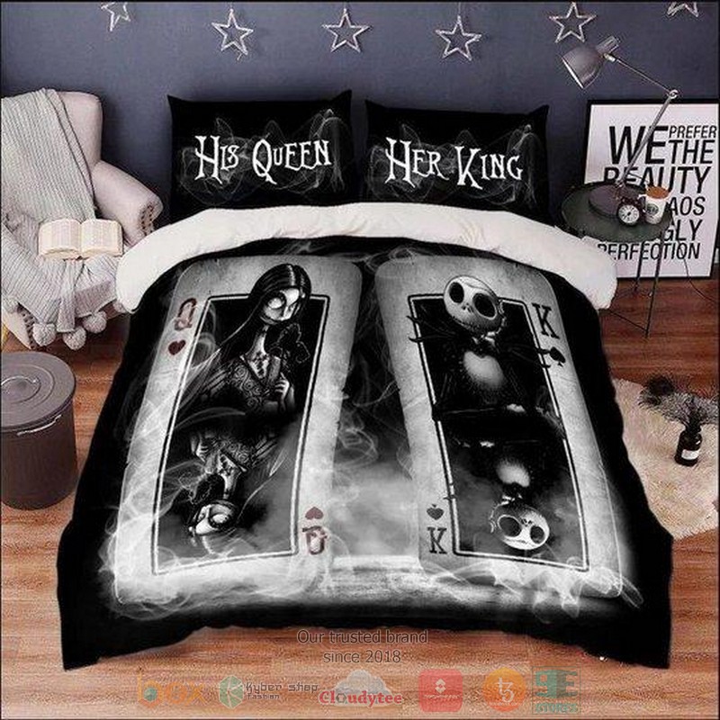 The Nightmare Before Christmas His Queen Her King Bedding Set The Nightmare Before Christmas His Queen Her King Bedding Set