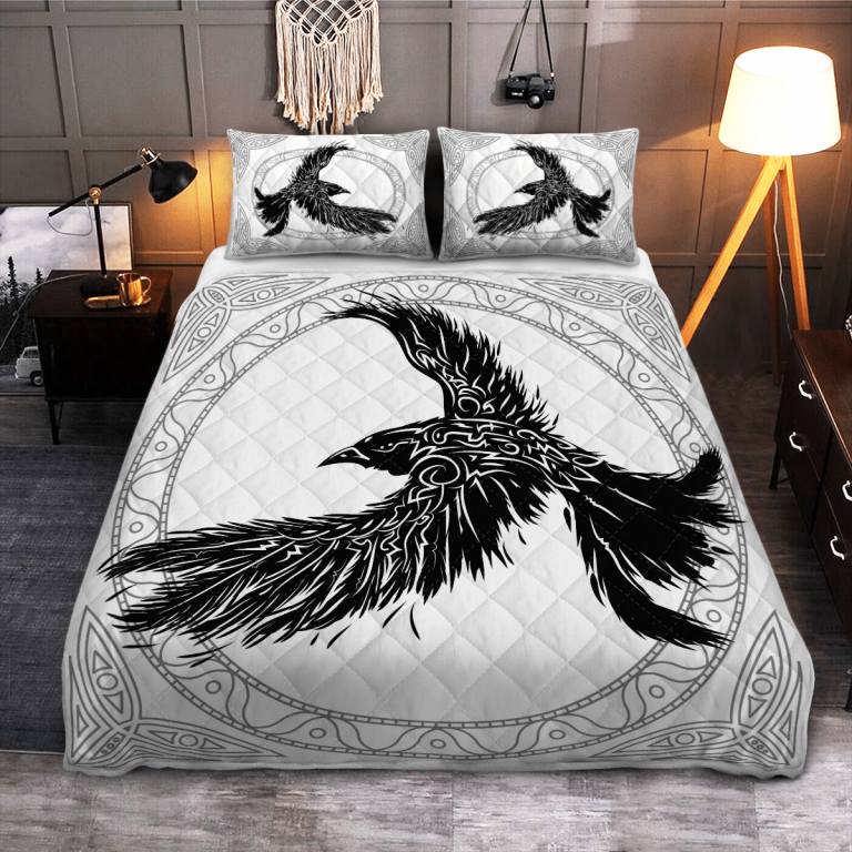 The-Ravens-Of-Odin-Quilt-Bedding-Set-1