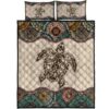 The Sea Turtle Vintage Version All Over Print Bedding Set