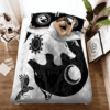 The Sons Of Fenrir Hati And Skoll Viking Quilt Bedding Set