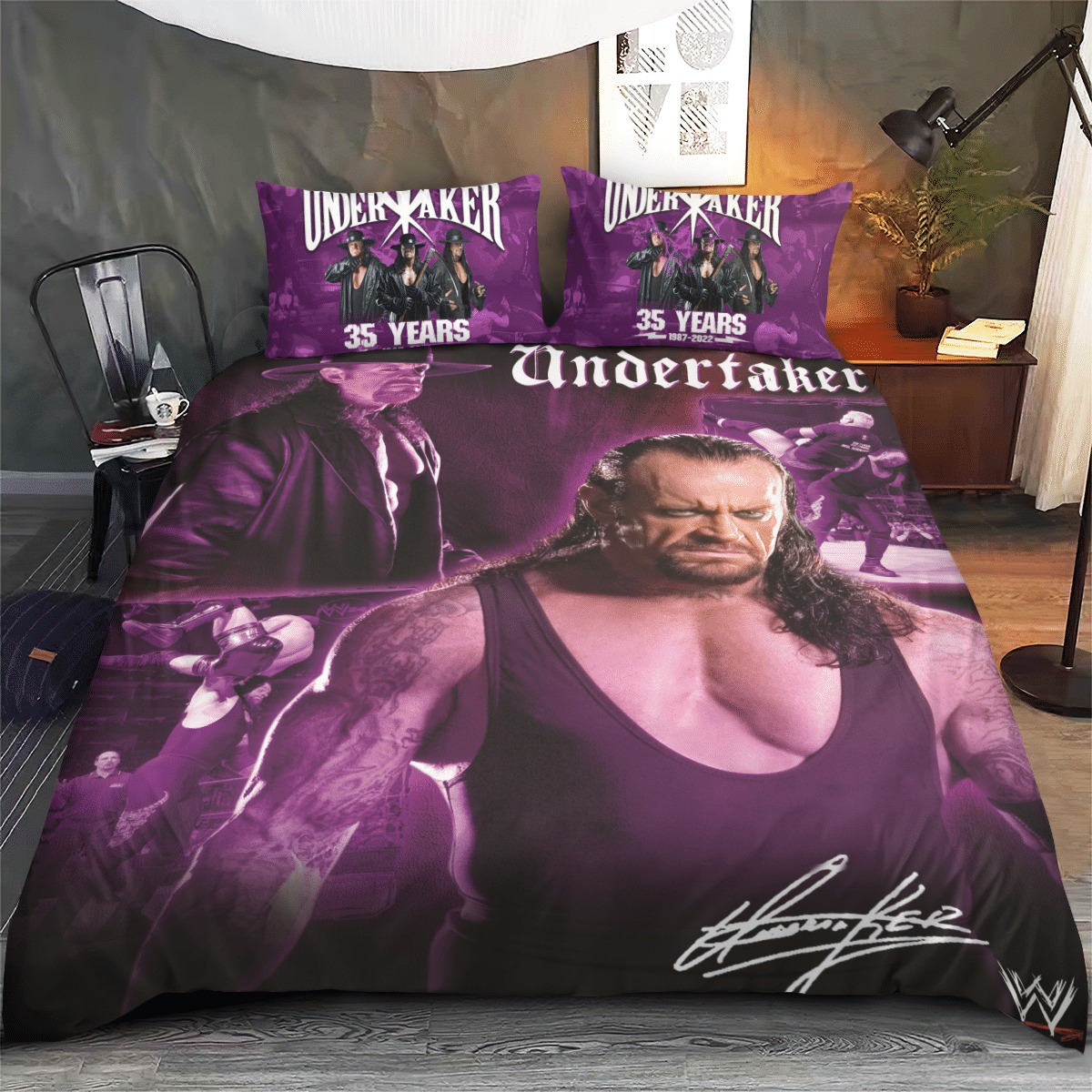 The Undertaker 35 Years 1987-2022 Bedding Set The Undertaker 35 Years 1987-2022 Bedding Set